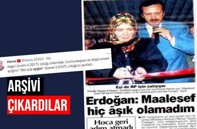 Zamları ‘Biz size aşığız’ diye savunan Erdoğan’a tepki yağdı