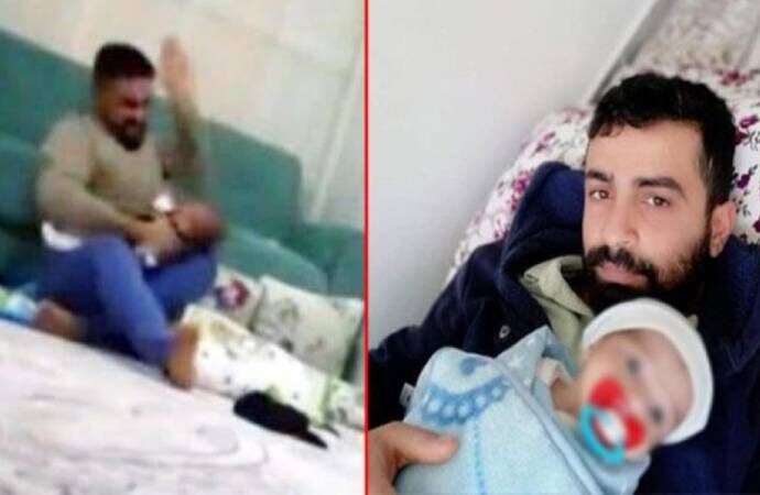 Gaziantep’te 3 aylık bebeğini döven baba hakim karşısına çıktı