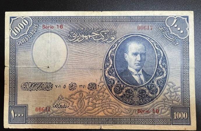 Türkiye’nin en değerli banknotu 800 bin liradan açık artırmaya çıktı