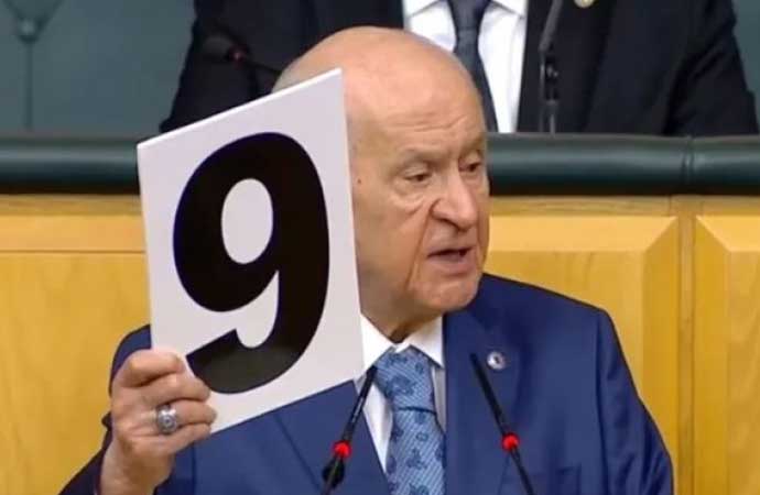Devlet Bahçeli: 6 rakamına dikkat ediniz, bu rakamı ters çevirince 9 çıkar