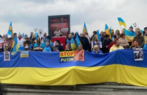 İstanbul’daki Ukraynalılardan Putin protestosu