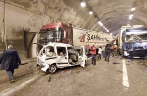 Bolu Dağı Tüneli’ndeki zincirleme kaza İstanbul yolunu kapattı