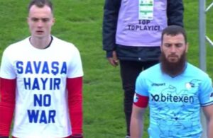 Erzurumsporlu Aykut Demir, neden “savaşa hayır” tişörtü giymediğini açıkladı