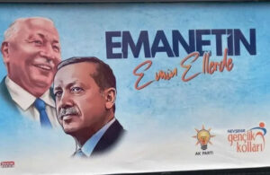 AKP’nin Erbakan afişine Saadet Partisi’nden tepki!