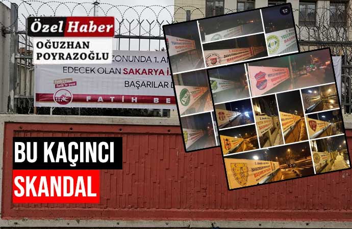 AKP’li belediye CHP’nin pankartlarını kesip kendi pankartlarını astı