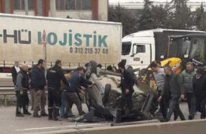 Kocaeli’de feci kaza! İstanbul yönü trafiğe kapandı
