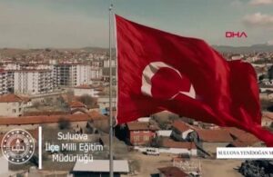 Amasya’da 650 öğretmen ile İstiklal Marşı’na özel çekilen klip izleyenleri duygulandırdı