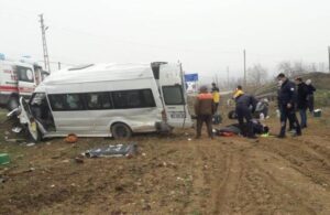 Tarım işçilerini taşıyan minibüs devrildi: 17 yaralı