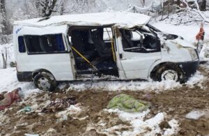 Samsun’da öğrenci servisi devrildi: 1 ölü, 7 yaralı