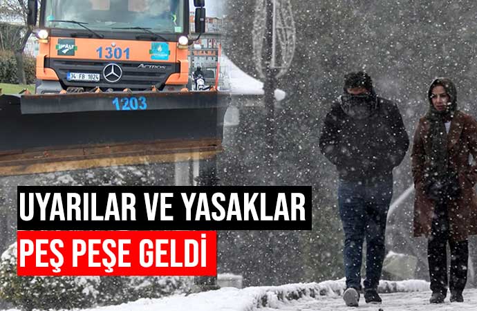 İstanbul’da beklenen kar yağışı başladı!
