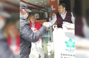 Erdoğan’ın tavsiyesiyle Çanakkale’de tadımlık manda yoğurdu dağıtıldı