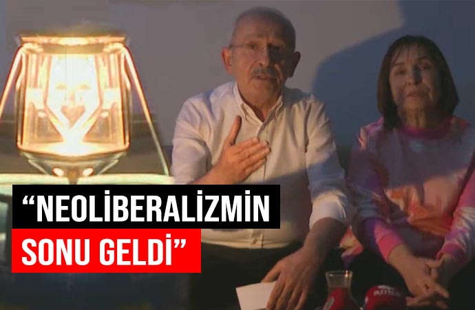 Elektriği kesilen Kılıçdaroğlu löküs lamba ışığında yurttaşlara seslendi