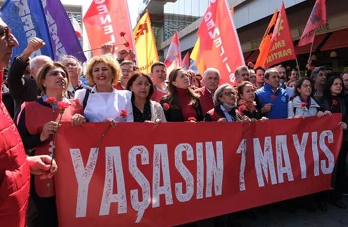 DİSK’ten Taksim’de 1 Mayıs anması