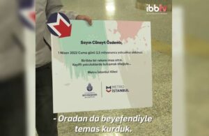 İstanbul metrosuna binen 2.5 milyonuncu kişi Cüneyt Özdemir oldu