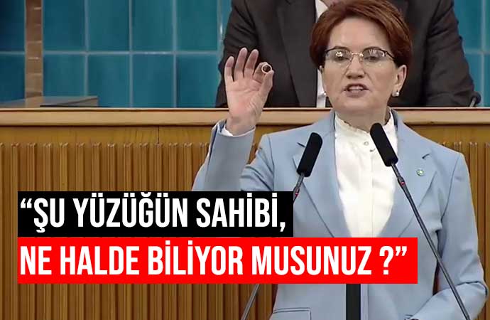 Meral Akşener’den Erdoğan’a yüzük göndermesi