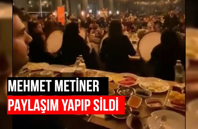AKP Ağrı Gençlik Kolları’nın şatafatlı Ramazan sofrası