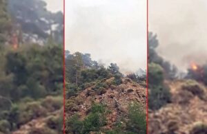 Fethiye’de 24 saat geçmeden bir orman yangını daha! Yine yıldırım düştü