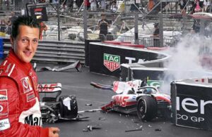 Formula 1’de korkunç kaza! Efsane pilot Schumacher’in oğlunun aracı ikiye ayrıldı