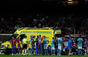 Barcelona – Celta Vigo maçında korkutan anlar! Ronald Araujo hastaneye kaldırıldı