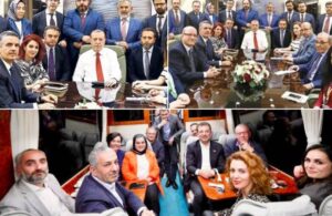 Erdoğan’ın uçağından inip İmamoğlu’nun otobüsüne bindiler