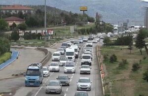 43 ili güzergahındaki Kırıkkale’de trafik kilitlendi!