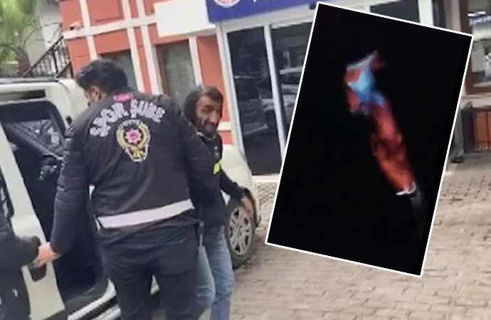 Rambo Okan üçüncü denemesinde Boğaz’daki Trabzonspor bayrağını kesti