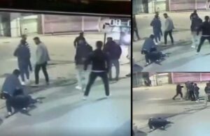 Sokak ortasında 10 kişi tarafından dövüldü