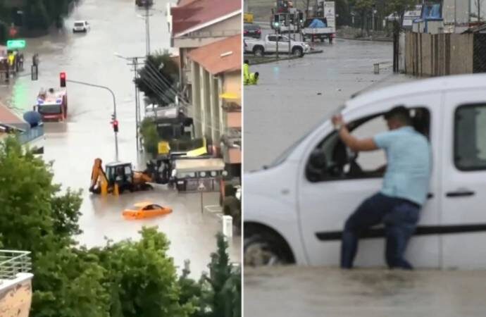 Ankara’da sel felaketi! 1 ölü 1 kayıp
