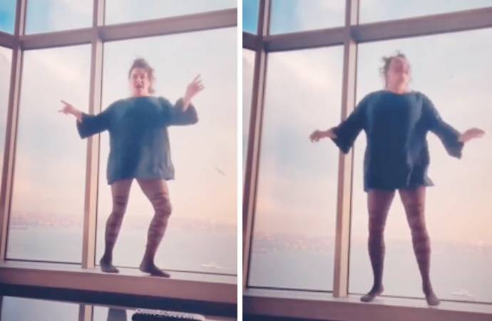 Esra Dermancıoğlu’ndan camda dans