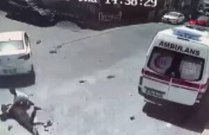 Ambulans şoförünün dikkati faciayı önledi