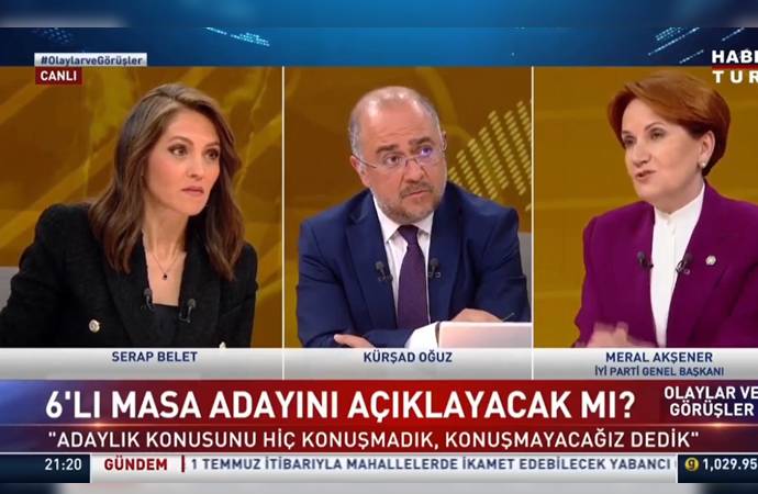 Akşener: Erdoğan seçim 2023’te dediğine göre altılı masanın adayını bekleyip meraklanacak