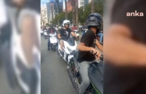 Motokuryelerden konvoylu akaryakıt zammı protestosu