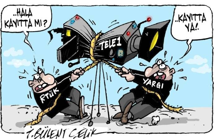 Bülent Çelik’ten TELE1 karikatürü: Hala kayıtta mı?