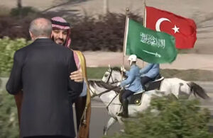 AKP’nin medyasının katil dediği Prens Selman’a Saray’da görkemli karşılama