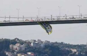 Fenerbahçe bayrağı Boğaz’daki köprülere asıldı