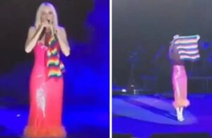 Gülşen konserde LGBTIQ+ bayrağı açtı