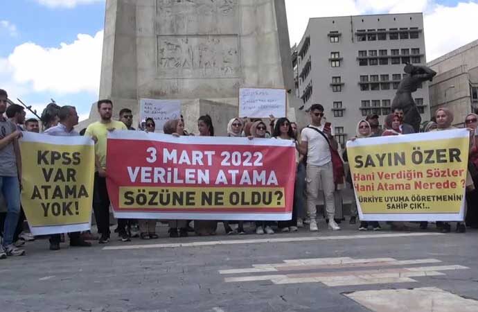 Atama bekleyen öğretmenler Ankara’da toplandı