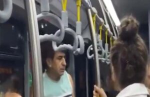 Metrobüste kadınların fotoğrafını çeken sapığı vatandaşlar fark etti