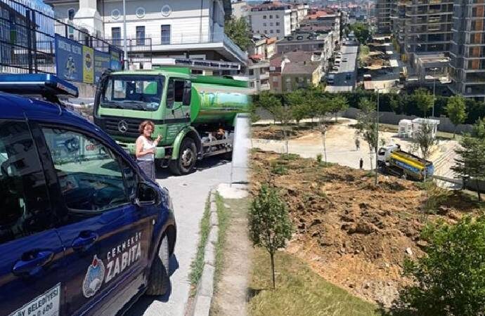 Çekmeköy Belediyesi İBB ekiplerini parka almadı