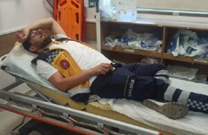 Yeni doğan bebek naklini yapan ambulans şoförü saldırıya uğradı