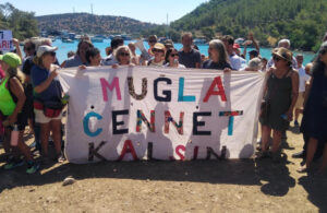 Gözünü Cennet Koyu’na diken Mehmet Cengiz’e Bodrum’da protesto