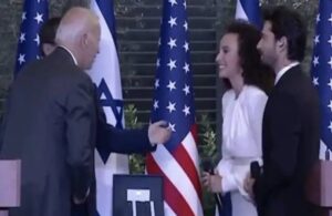 İsrailli şarkıcı, Biden’ın elini sıkmadı: Namahrem
