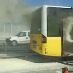 Haliç’te metrobüs yangını! Yolcular tahliye edildi