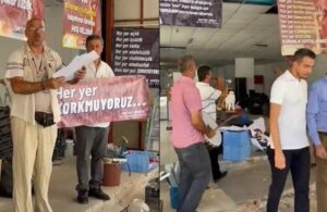Kasasını atınca gözaltına alınan esnaf iş yerini Erdoğan’ı protesto ederek kapattı