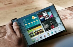 Samsung katlanabilir tablet için düğmeye bastı