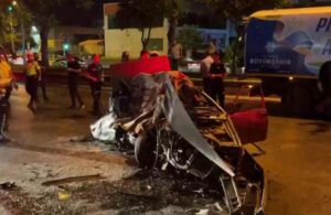 Aydın’da feci kaza! Otomobil halk otobüsüyle çarpıştı