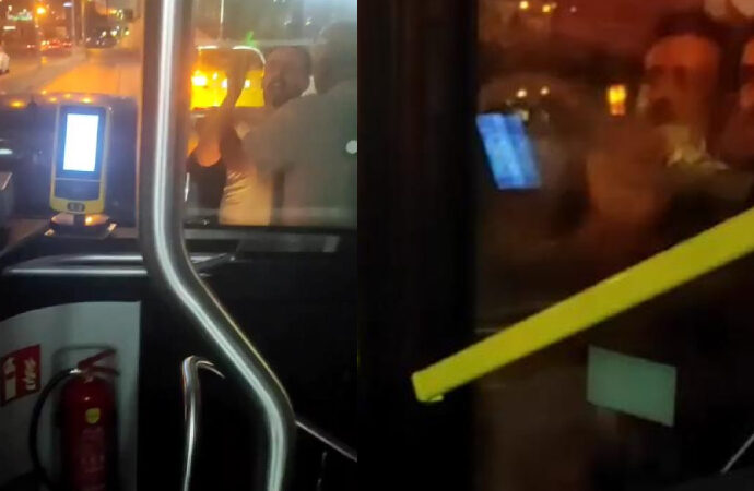 İETT otobüsüne trafik magandası saldırısı! Tekme ve yumruklarla camları kırdı