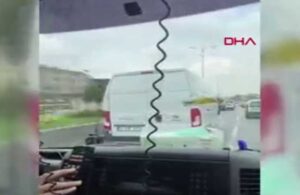 Ambulansa yol vermeyen minibüs şoförüne ceza yağdı