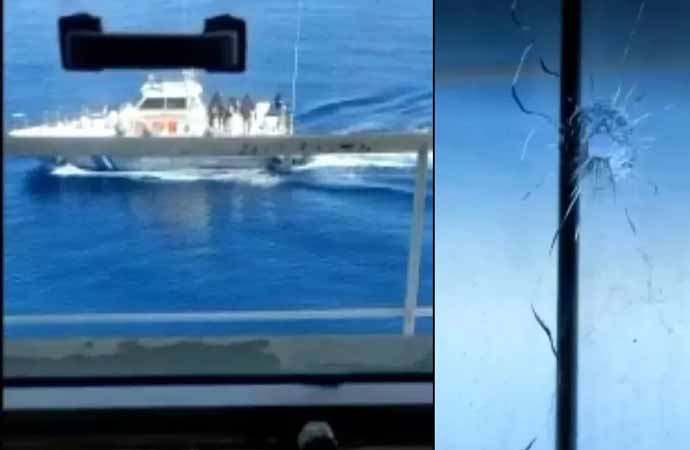 Yunanistan botları Çanakkale’de bir gemiye ateş açtı