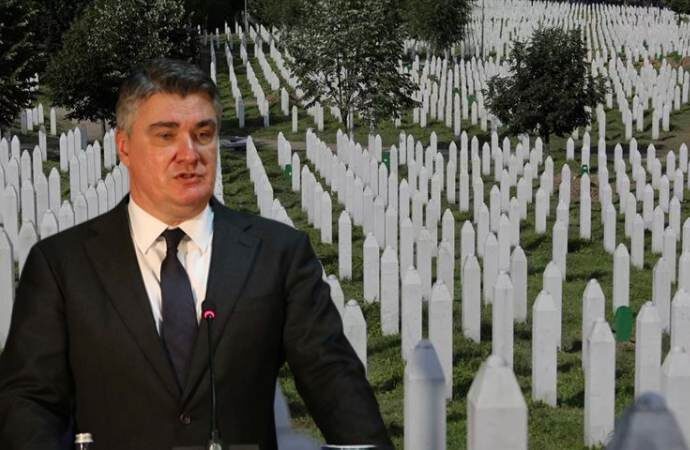 Soykırımı inkar ettiği öne sürülen Hırvatistan Cumhurbaşkanı’ndan Srebrenitsa açıklaması
